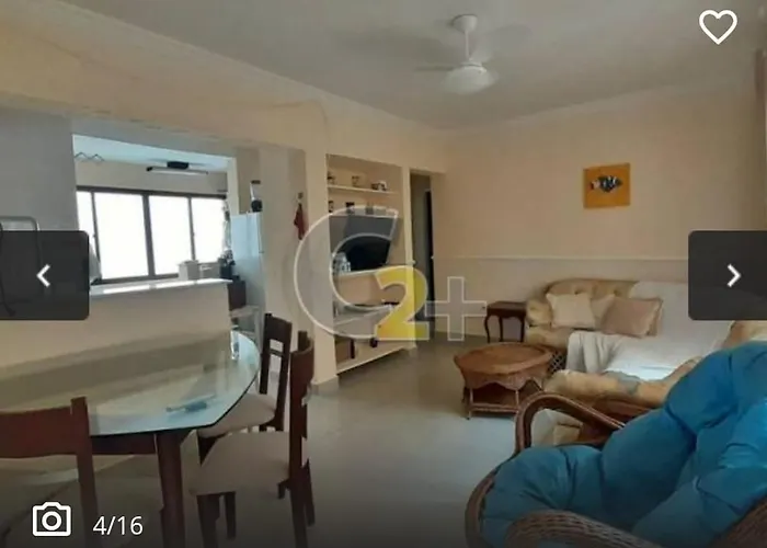 Apartamento no Guaujá/SP, c/ 2 q., 72 m2. Uma vaga na garagem Guarujá